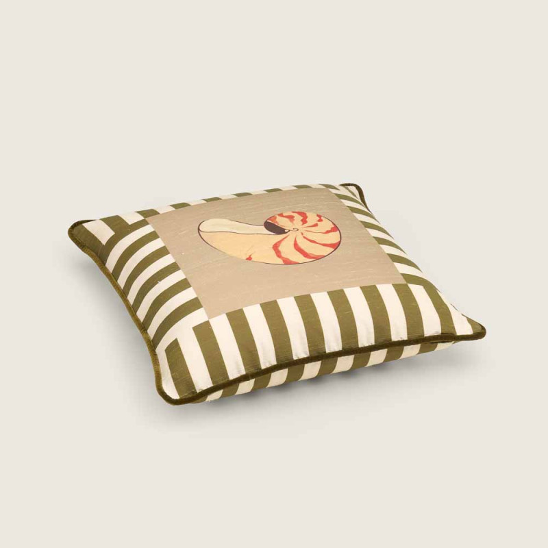 COUSSIN FIBONACCI Vert Sauge by Bold and Panache