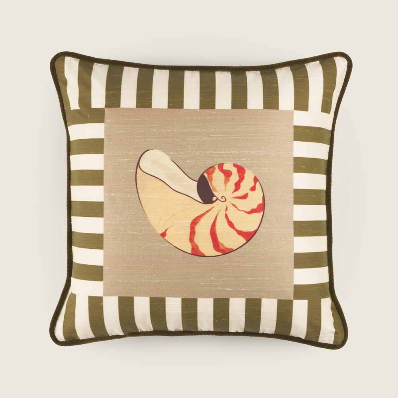 COUSSIN FIBONACCI Vert Sauge by Bold and Panache