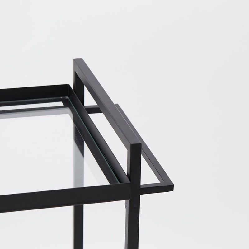 black bauhaus trolley seen from a side by Kristina Dam
