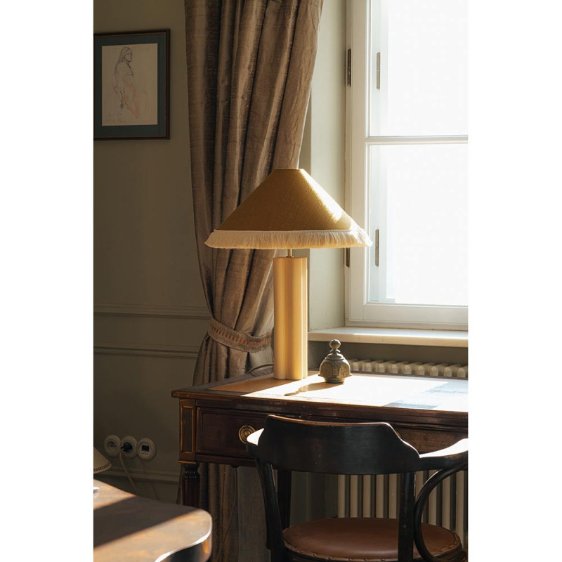 Lampe Silk Shade With Fringe Bold & Panache | Chiara Colombini