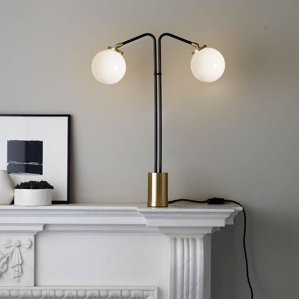 array twin table lamp styled in an interior by CTO lightning