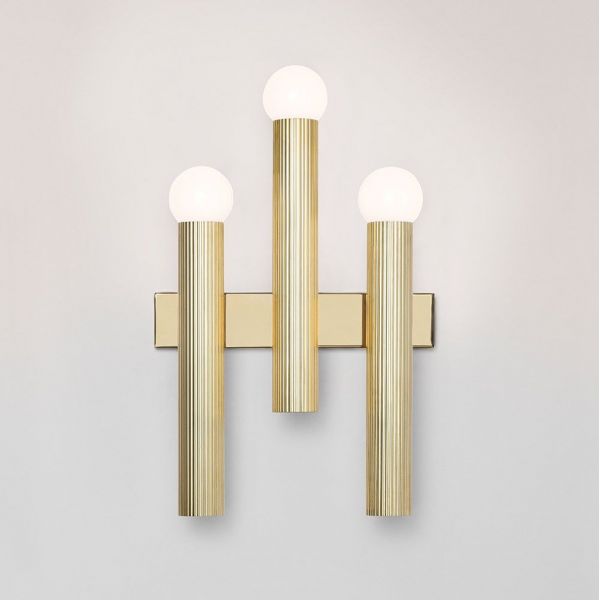 TRIPTYCH WALL LIGHT by CTO Lighting grey background