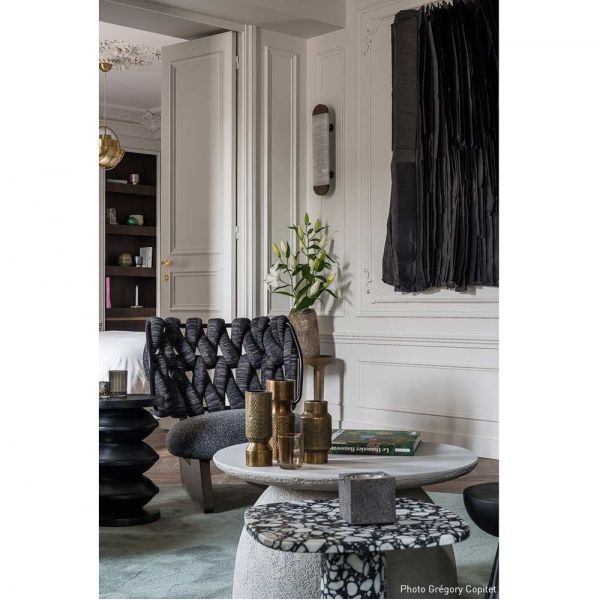 Ghost wall light by Entrelacs styled in a Paris flat