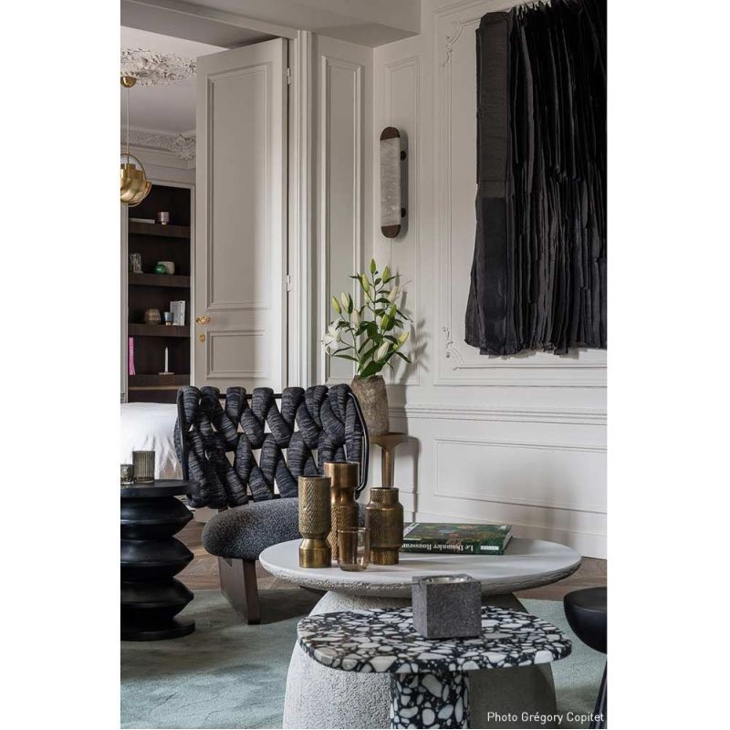 Ghost wall light by Entrelacs styled in a Paris flat