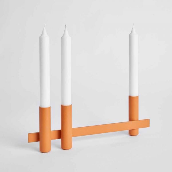 petit candleholders by mason editions orange