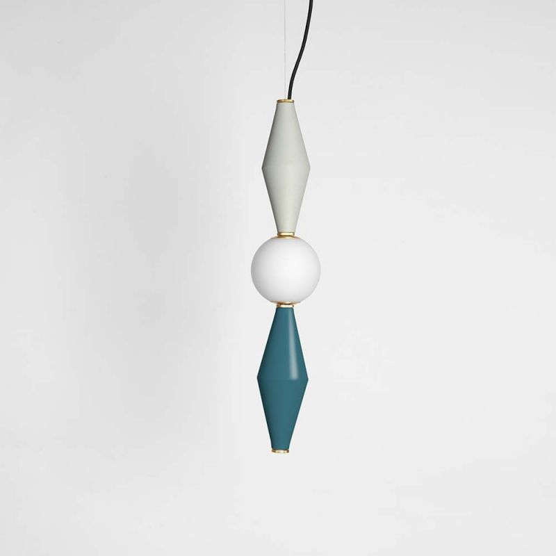 Gamma D pendant by mason editions in blue