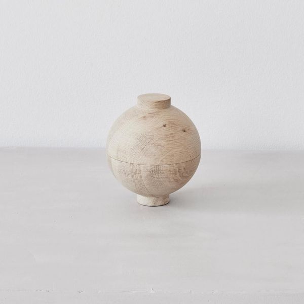 oak version wooden sphere by Kristina dam