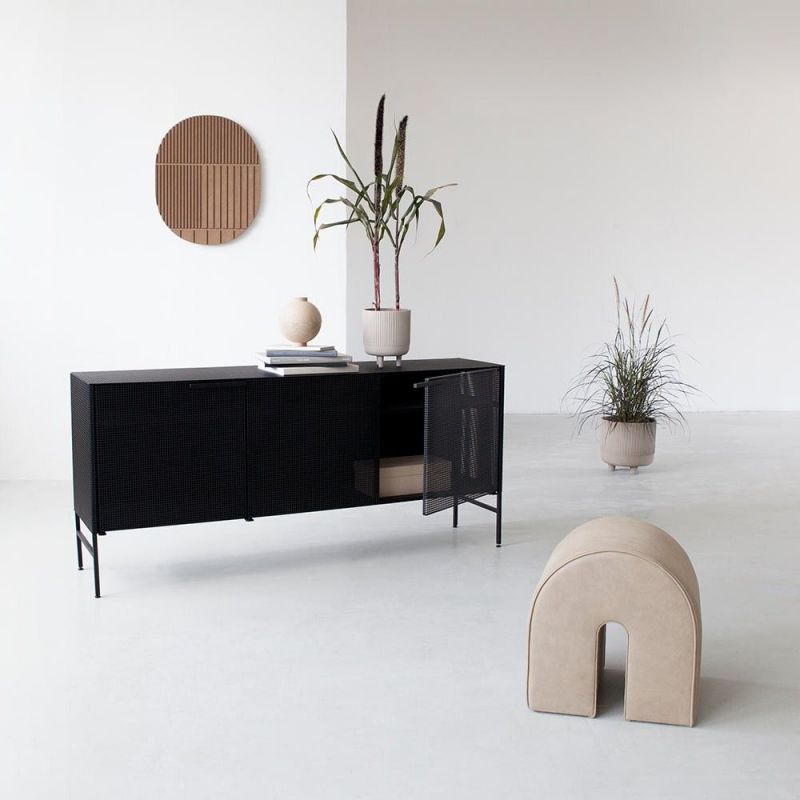 Black Grid Sideboard styled by Kristina Dam