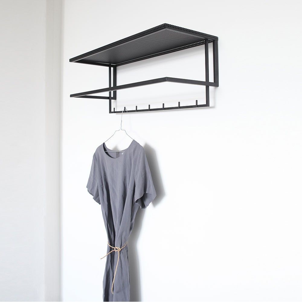 black grid coat hanger by Kristina dam