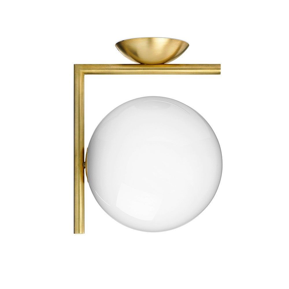 gold ic ceiling light by flos