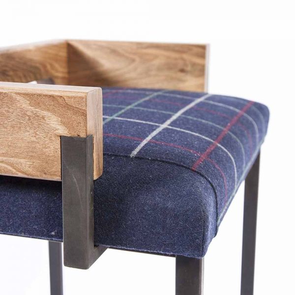 blue arms stool by charlotte besson oberlin