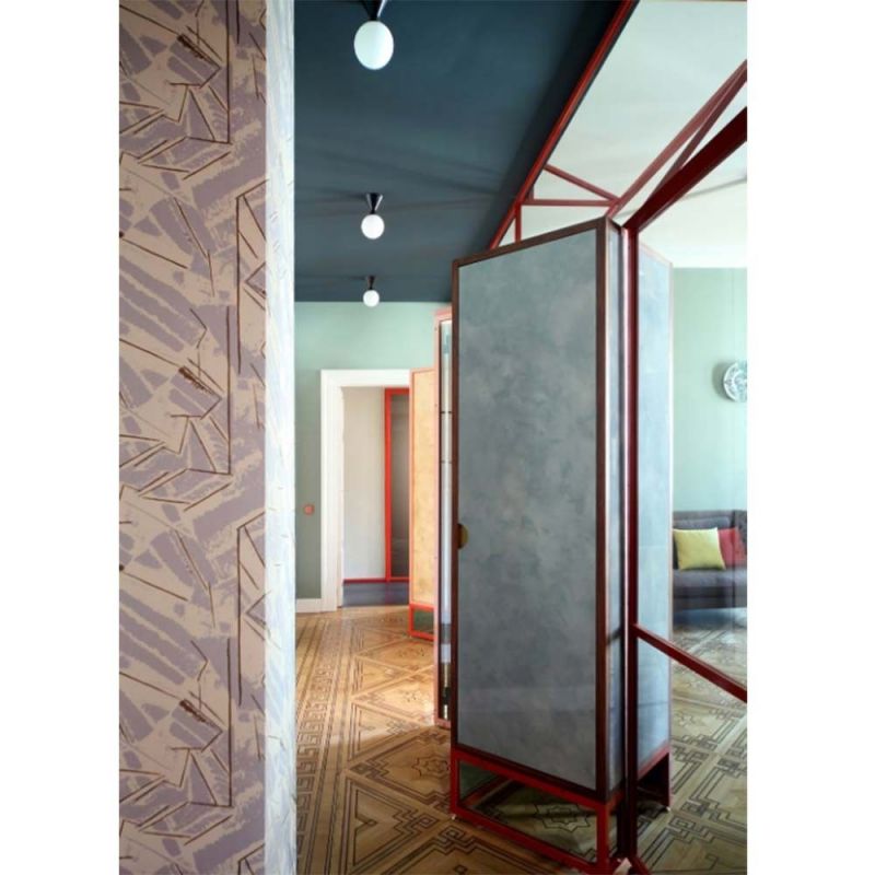cone & sphere ceiling light styled in an interior by areti