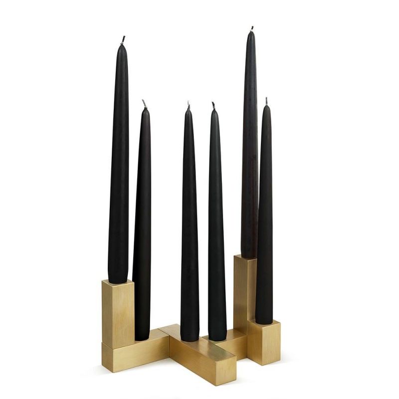 set of 6 domino candleholders by laloul
