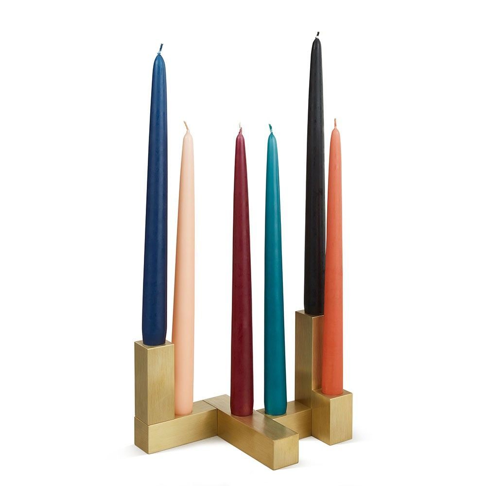 set of 6 domino candleholders by laloul styled