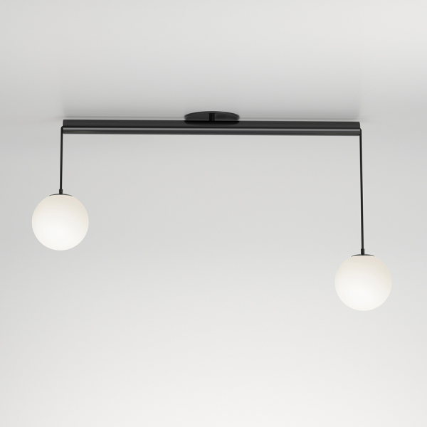 Tube With Globes Ceiling Light Atelier Areti