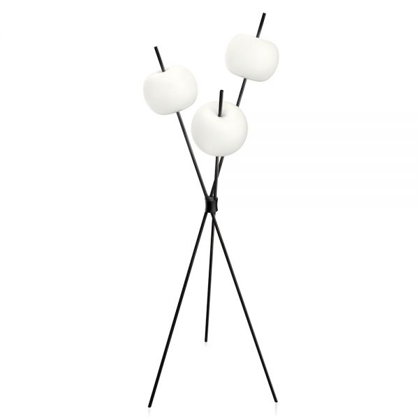 black kushi floor lamp by kundalini