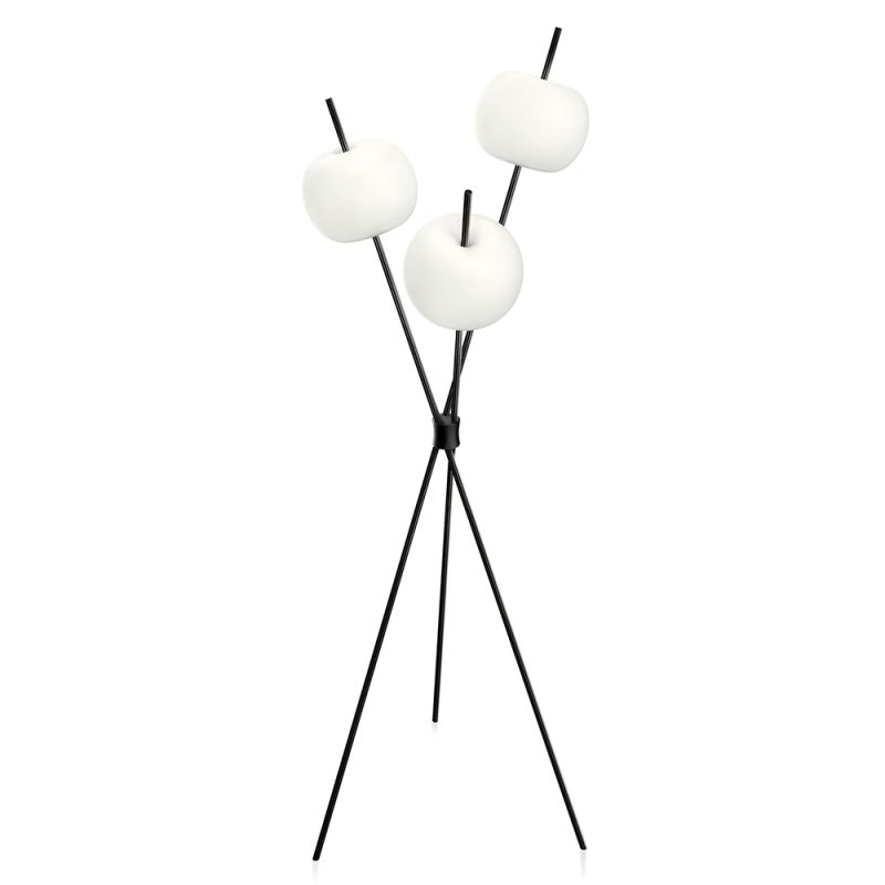 black kushi floor lamp by kundalini