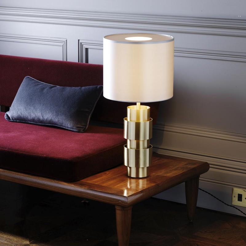 Ring Lamp styled in interior setting