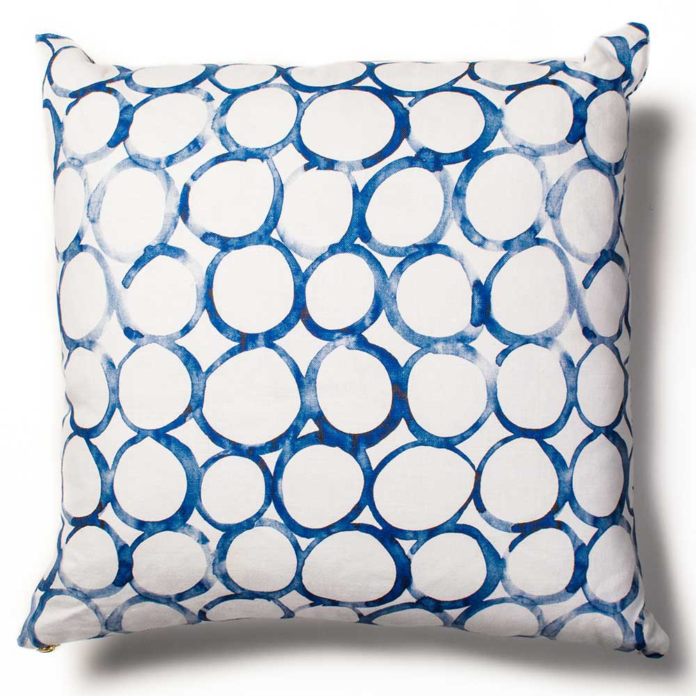 overlapping circles cushion cover by rebecca atwood