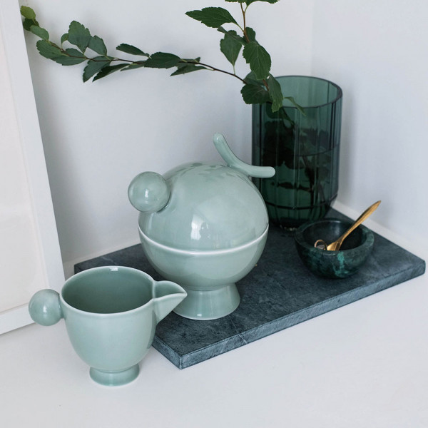 Ebeki coffee set celadon by Maison Dada