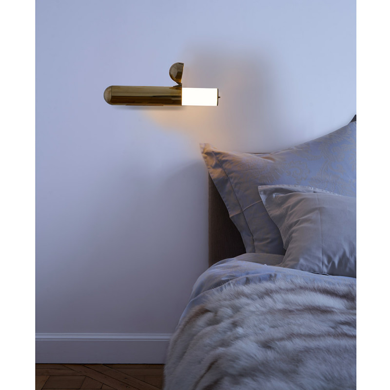 ISP wall light by DCW Editions in bedroom