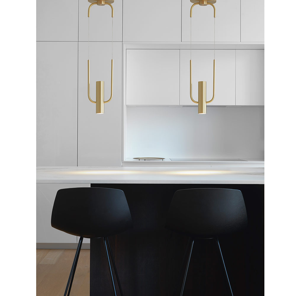 Storm pendant, CVL Luminaires styled in a kitchen.