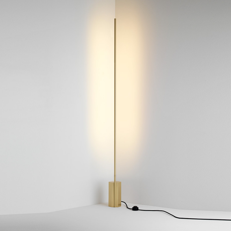 Link floor lamp CVL Luminaires, brass.