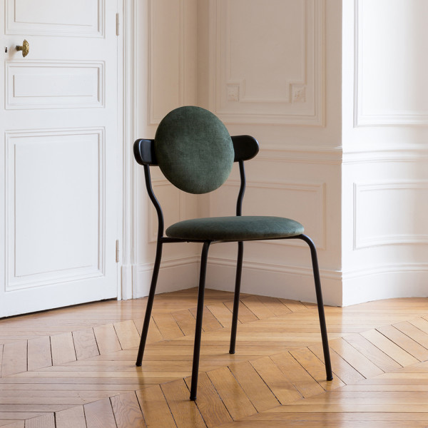 Planet chair green front
