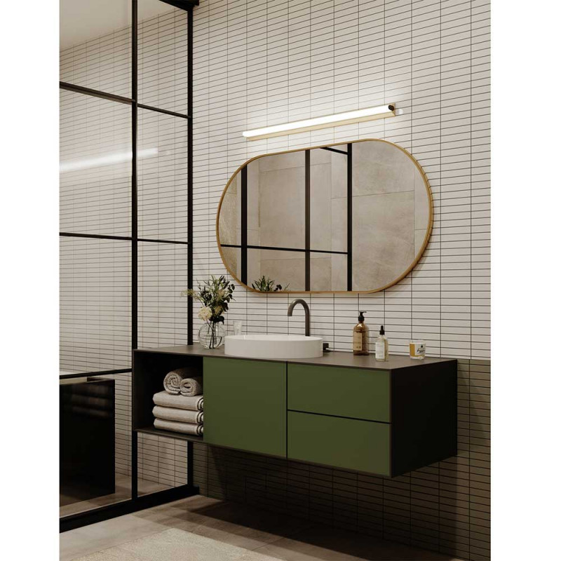 Applique Metrop Laiton dans la salle de bain
