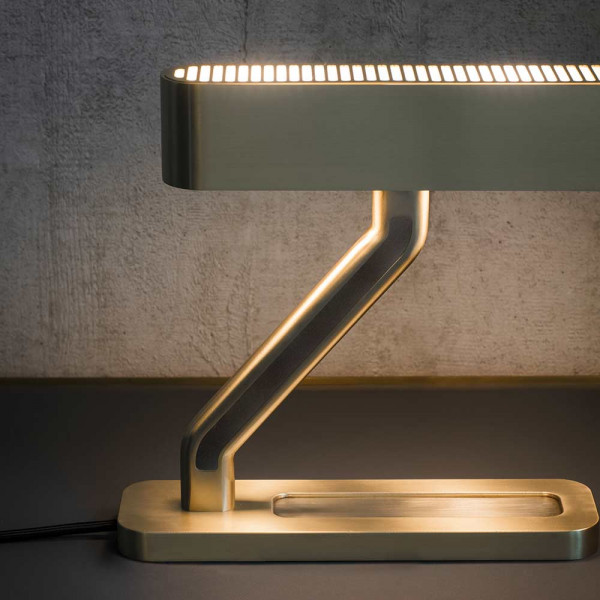 Colt table light brass