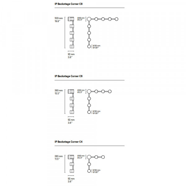 IP Backstage corner wall light by CVL Luminaires - specifications