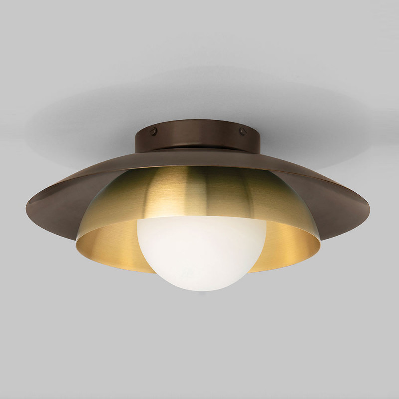 Plafonnier Carapace CTO Lighting éteint