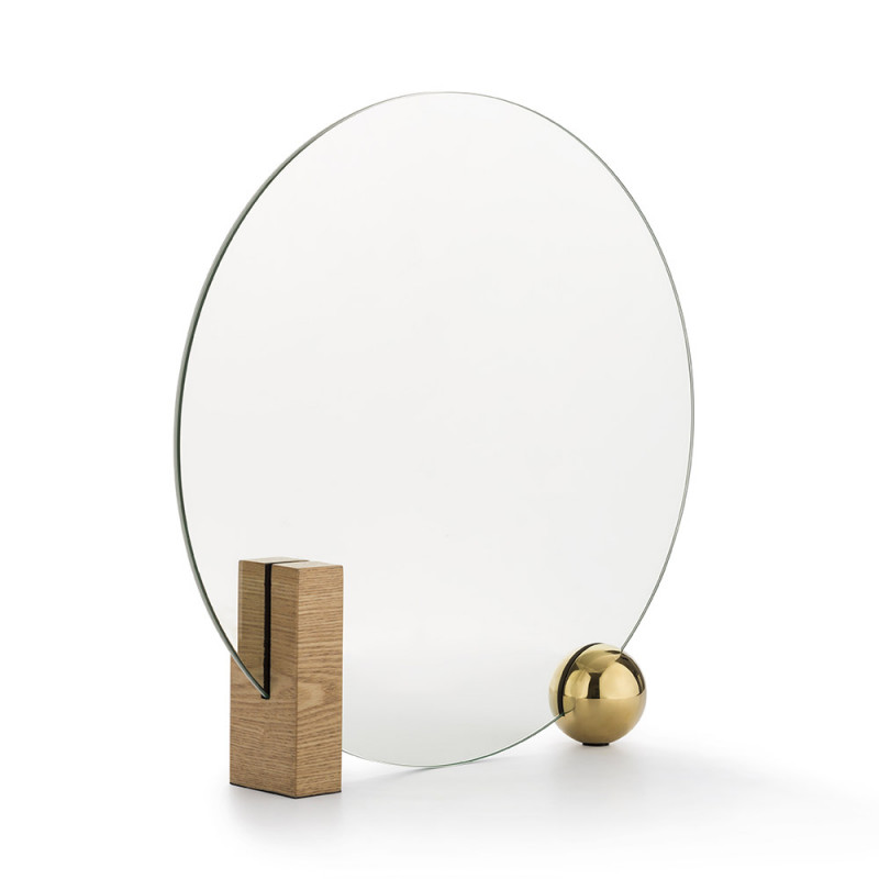 Miroir Looking For Dorian bois Maison Dada de profil