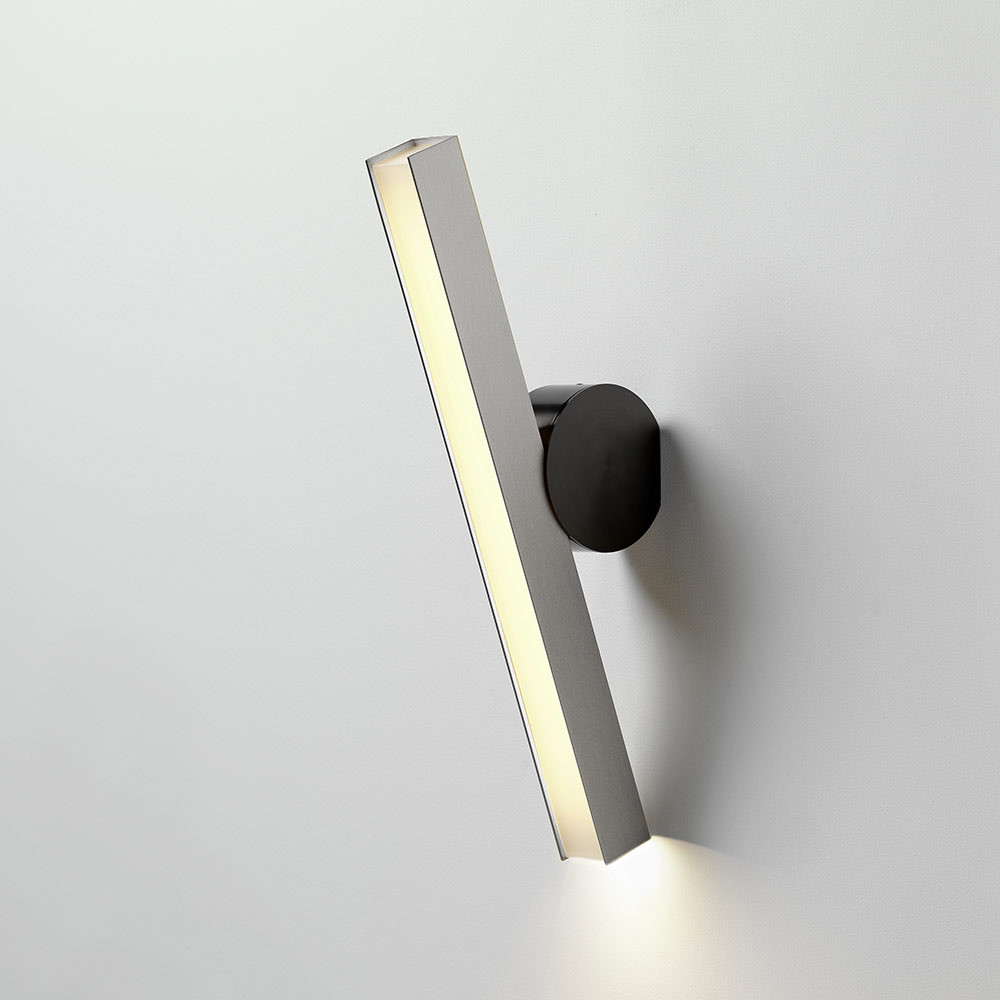 IP Calee Wall Light inclined nickel and graphite
