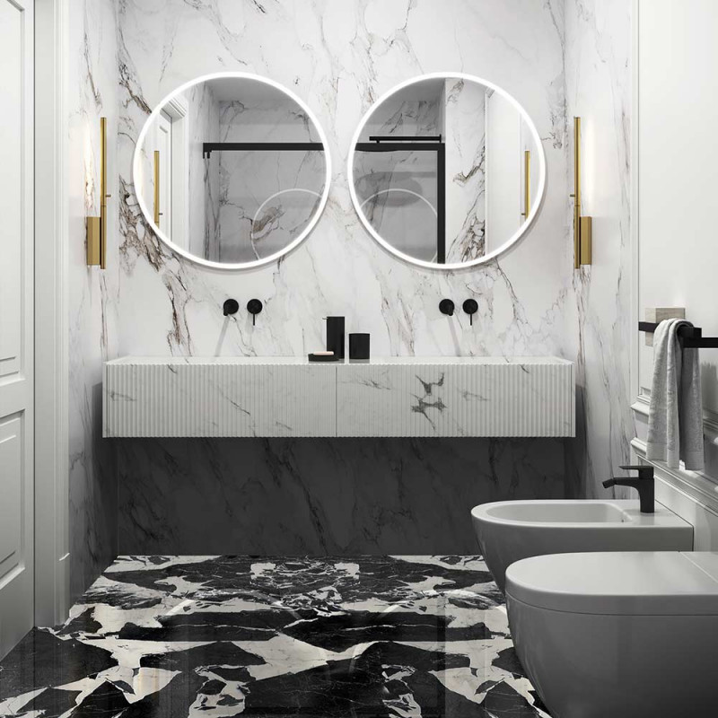 Applique IP Link laiton dans la salle de bain