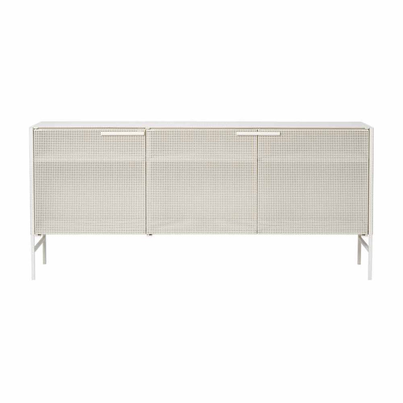 Beige Grid Sideboard by Kristina Dam