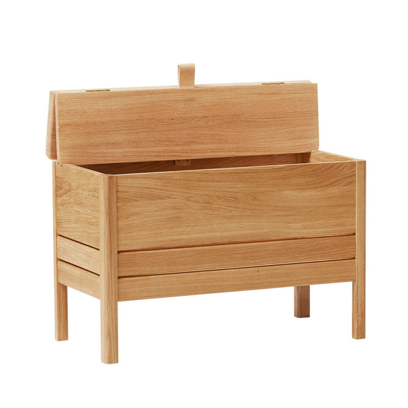 A line storage bench 68 chêne ouvert