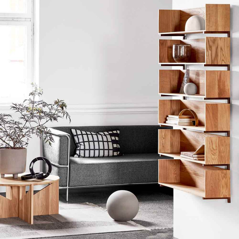 Stack wall shelf by kristina dam living room