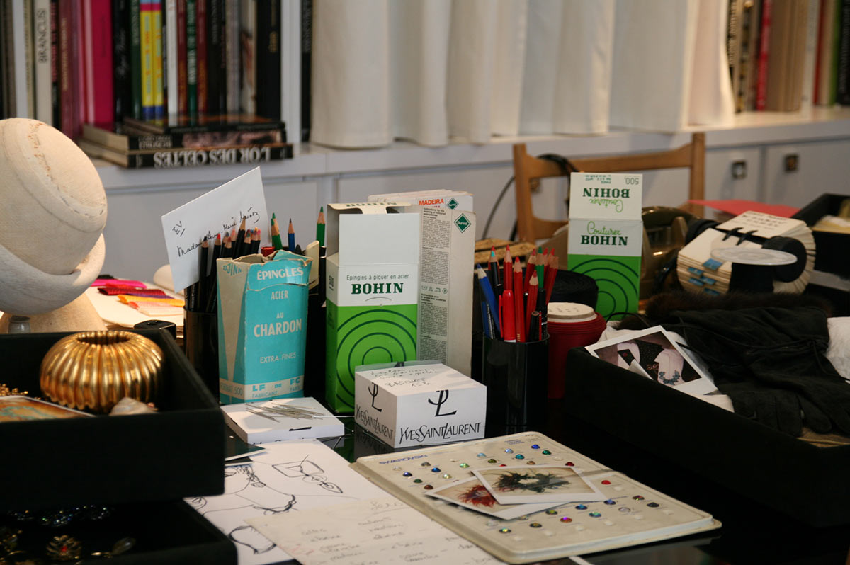 Yves Saint Laurent Studio - Desk detail