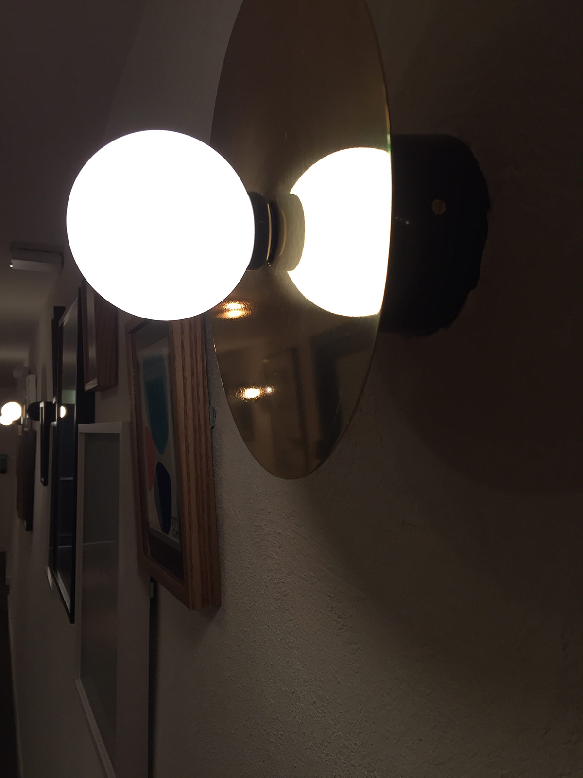 Atelier Areti Disc and Sphere wall lights